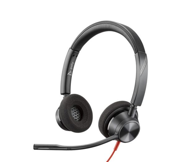 Poly Blackwire 3320 Mik. Stereo Kulaklık USB-A/C