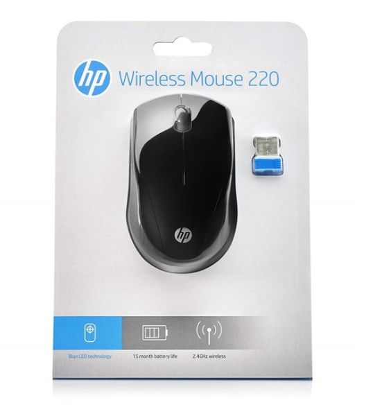 HP 220 Sessiz Kablosuz Mouse - Siyah 3FV66AA