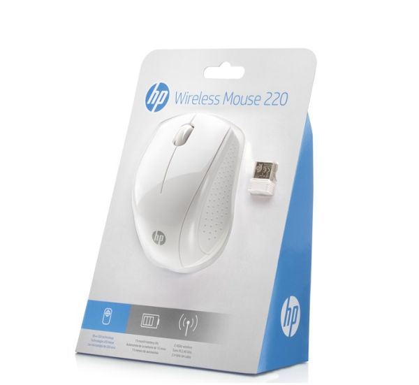HP 220 Sessiz Kablosuz Mouse - Beyaz 7KX12AA