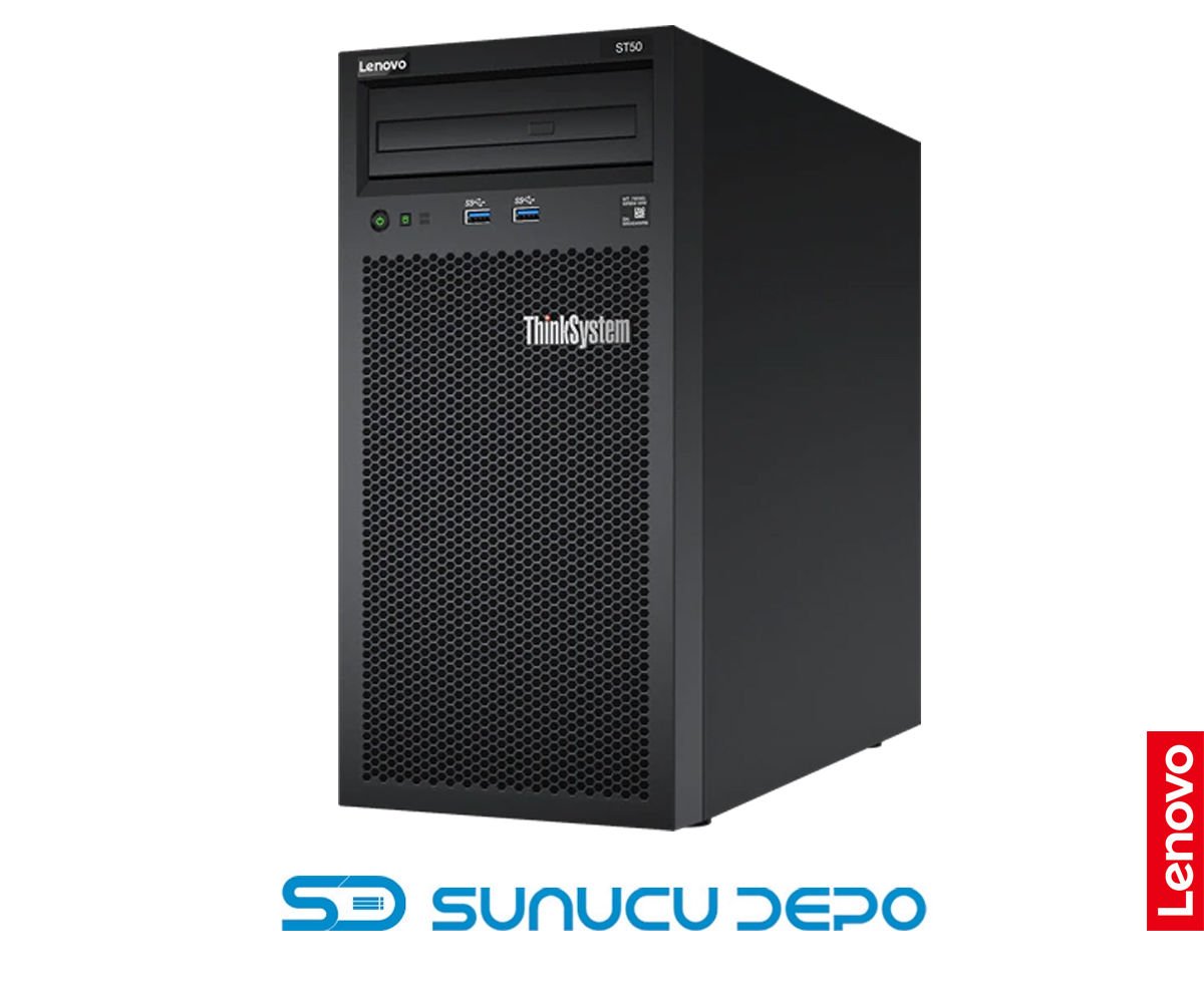 Lenovo Server 7Y48A03YEA ThinkSystem ST50 Intel Xeon E-2226G 6C 3.4GHz 1x16GB UDIMM 2x480GB SSD SATA 3.5in NO DVD-RW Mini Tower 250W