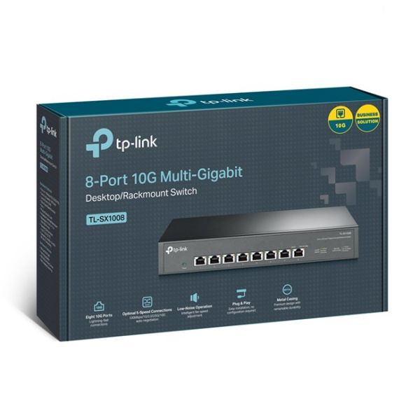 Tp-Link TL-SX1008 8 Port 10G Yönetilemez Switch