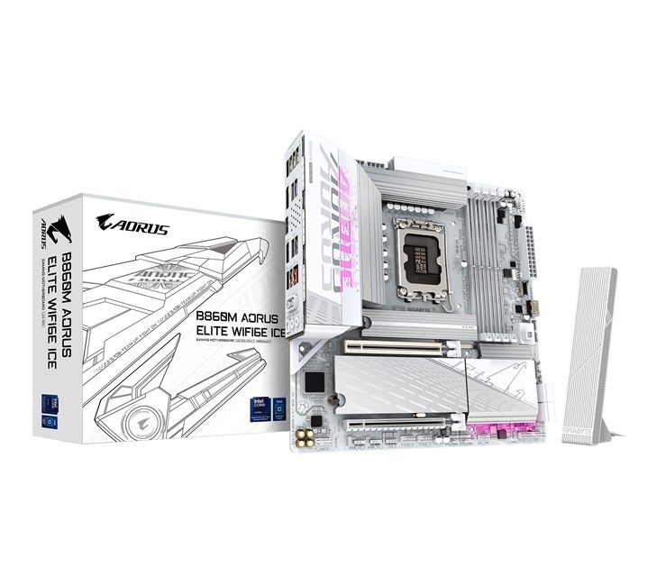 Gigabyte B860M Aorus Elite Wifi 6E Ice D5 1851P