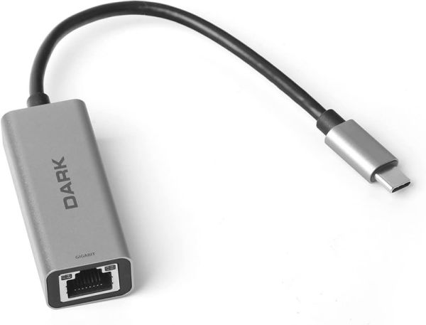 Dark Type-C to Gigabit Ethernet Adaptör