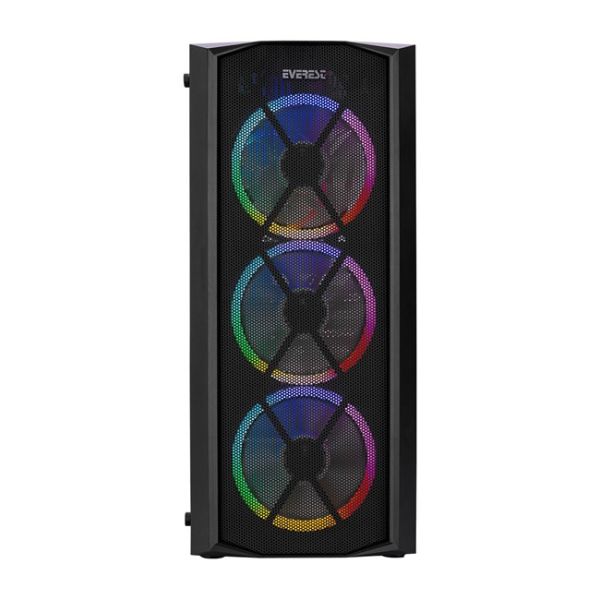 Everest Flat Mesh ARGB Fanlı Midi Tower