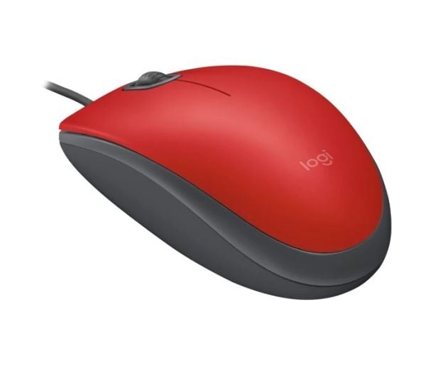 Logitech M110 Kablolu Optik Mouse Kırmızı