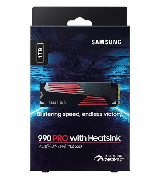 Samsung 990 Pro 1TB M.2 NVMe 7450-6900 Soğutuculu