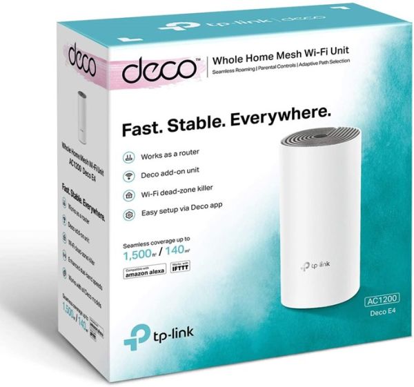 Tp-Link DECO-E4-1P Mesh Tekli Router