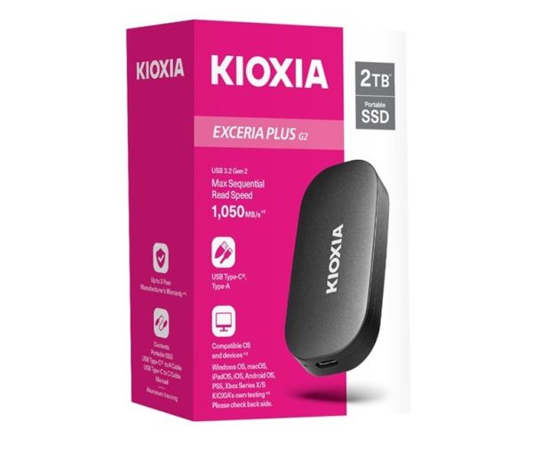 Kioxia Exceria Plus G2 2TB Type-C Taşınabilir SSD