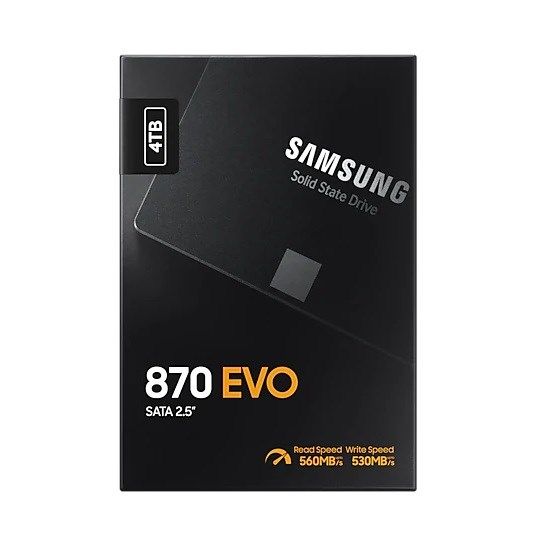 Samsung 870 Evo 4TB 2.5'' SATA SSD (560-530MB/s)