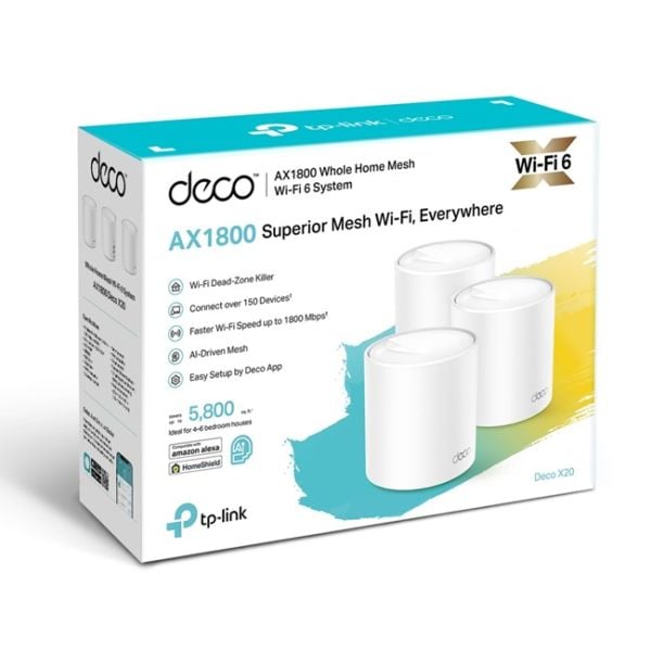 Tp-Link Deco X20(3-pack) Mesh Üçlü Router