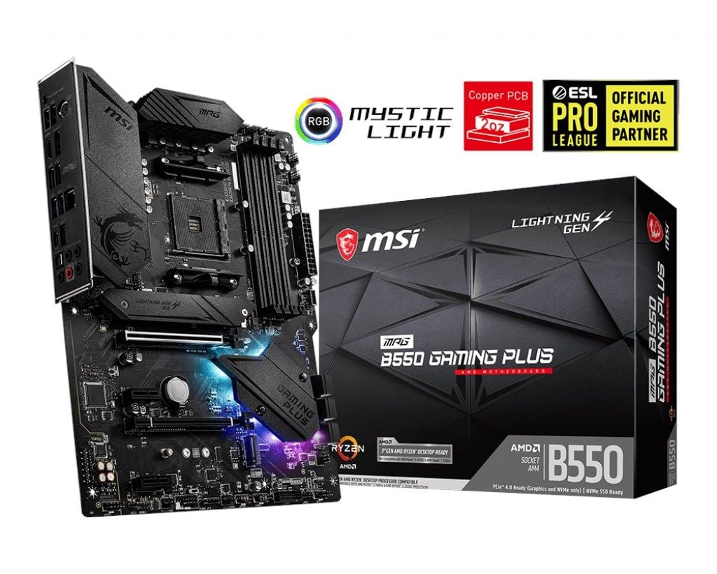 MSI Mpg B550 Gaming Plus AM4 Ryzen DDR4