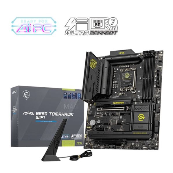 MSI Mag B860 Tomahawk Wifi D5 1851P Hdmi Dp Type-C
