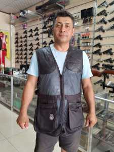 Beretta Trap Atış Yeleği XL Beden Siyah