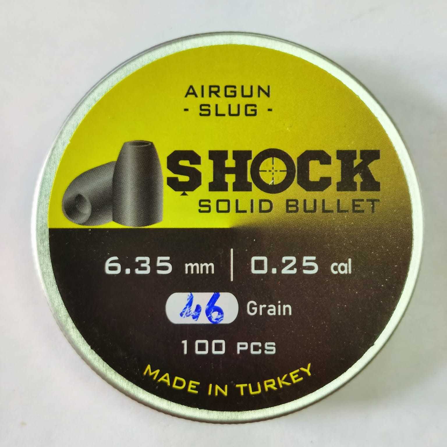 Shock Solid Bulled 6.35mm 46grain