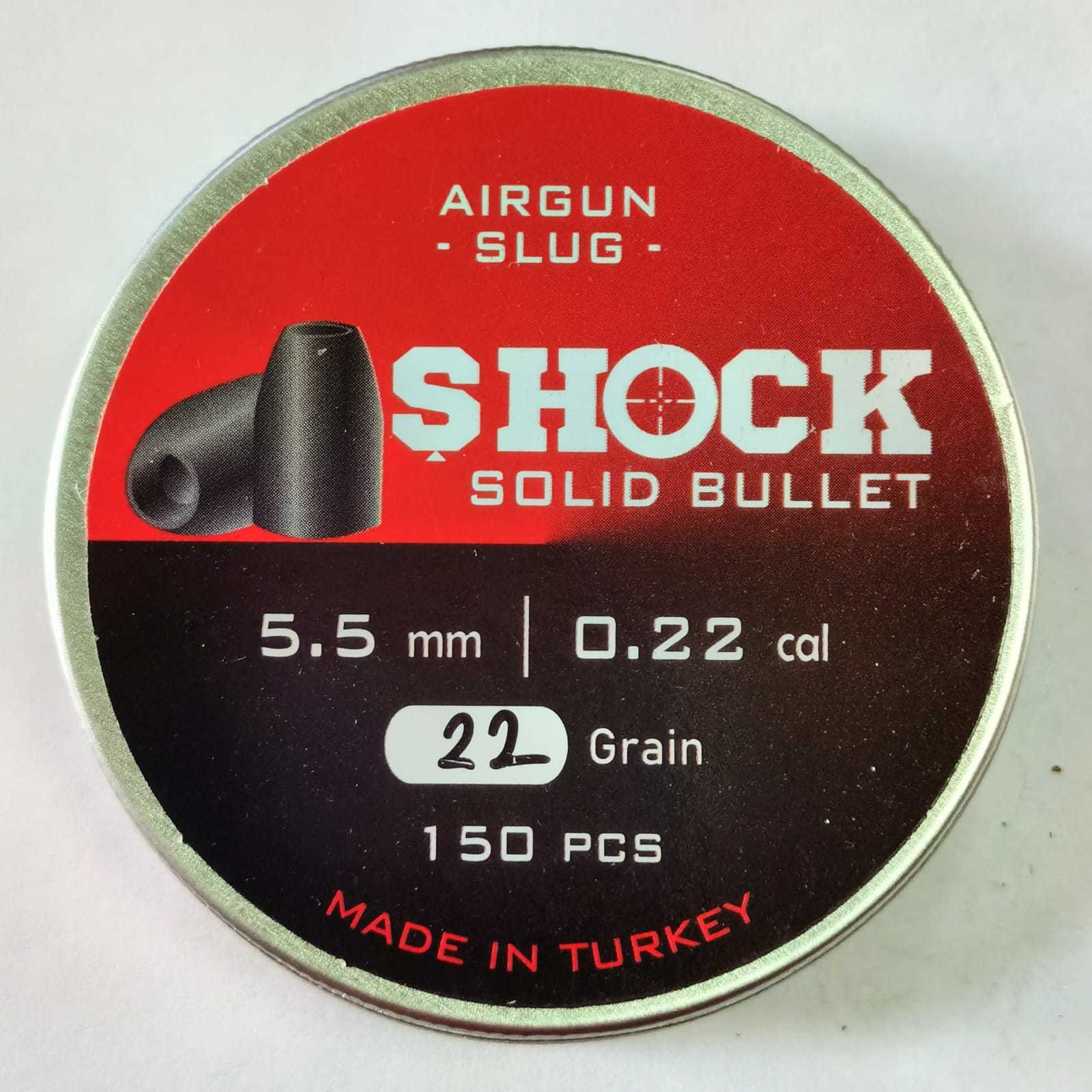 Shock Solid Bulled 5.5mm 22grain