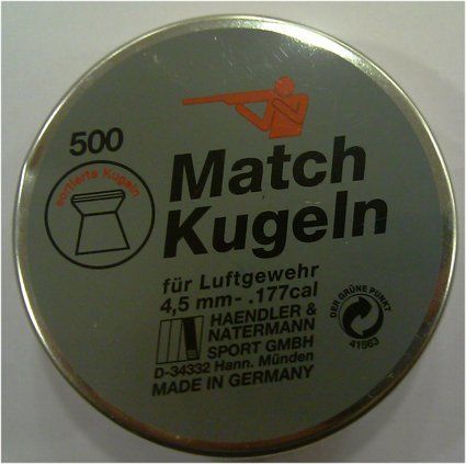 H&N MATCH  KUGELN 4.5 CAL HAVALI TÜFEK SAÇMASI