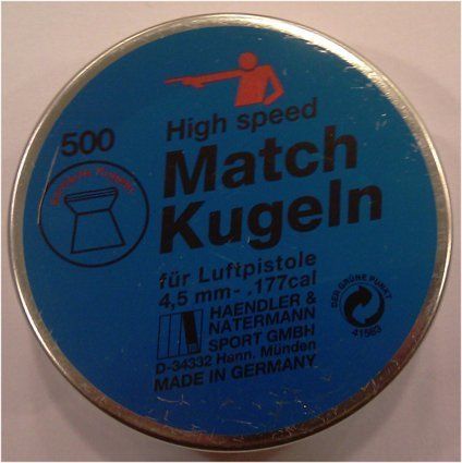 H&N MATCH  KUGELN 4.5 CAL HAVALI TABANCA SAÇMASI