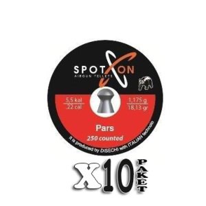 SpotOn Pars  5,5 mm 18.13 Gr 10 PAKET Havalı Tüfek Saçması
