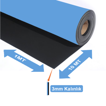 Bakon BK123 ESD Mavi Örtü 100cmX10 mt Kalınlık:3 mm