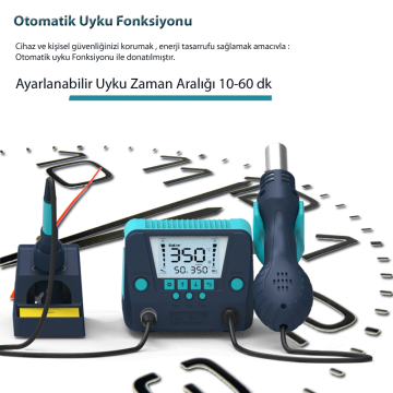 Bakon BK881 Intelligent 2 in 1 Havya İstasyonu