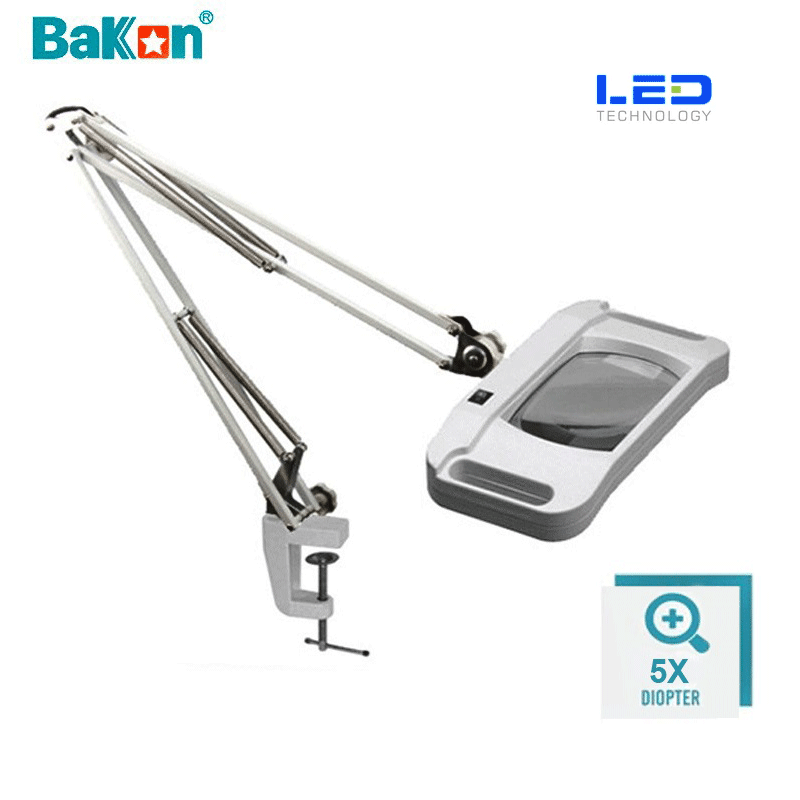 Bakon BK500D-5X LED Akrobat Büyüteç