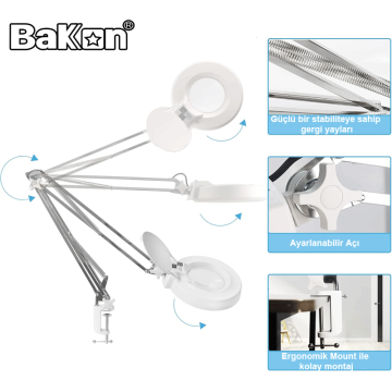 Bakon BK500C LED 3X Akrobat Büyüteç