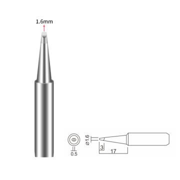 Bakon 900M-T-1.6D Lehimleme Havya Ucu