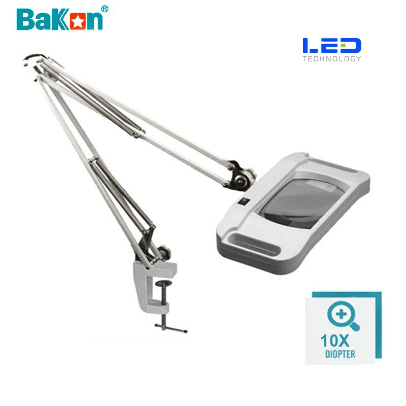 Bakon BK500D-10X LED Akrobat Büyüteç