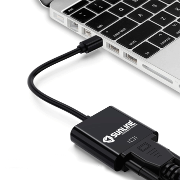 Sunline 170607 Mini Displayport-DP/VGA Dönüştürücü