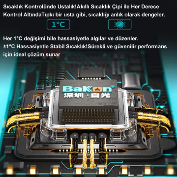 Bakon BK609D 90W Dijital Ekran Kalem Havya