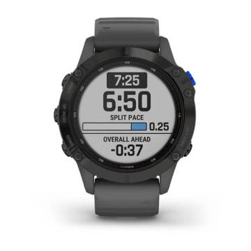 Garmin Fenix 6 Pro Solar Multispor GPS Akıllı Saat Siyah - Gri Kayış