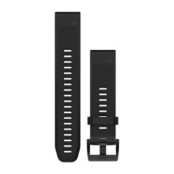 Garmin Fenix 5 Siyah Silikon Kayış 22mm