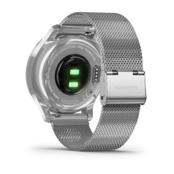 Garmin Vivomove Luxe Gümüş Akıllı Saat-Milanese Gümüş Çelik Kayış