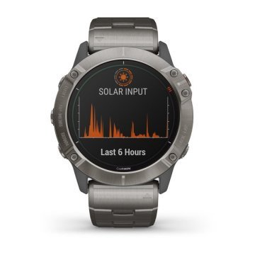 Garmin Fenix 6X Pro Solar Titanyum Multispor GPS Akıllı Saat