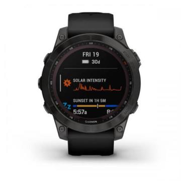 Garmin fenix 7 Sapphire Solar - Karbon Gri DLC Titanyum