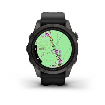 Garmin epix Pro (Gen 2) – Sapphire Edition | 42 mm - Karbon Gri DLC Titanyum, Siyah kayışlı