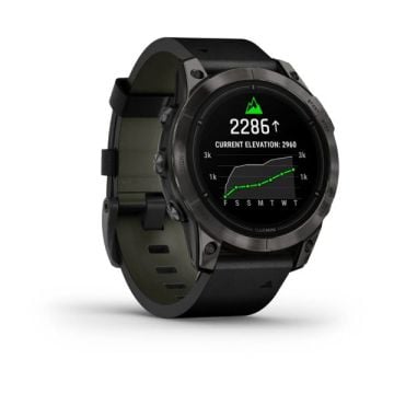 Garmin epix Pro (Gen 2) – Sapphire Edition | 47 mm - Karbon Gri DLC Titanyum, Siyah Deri kayışlı