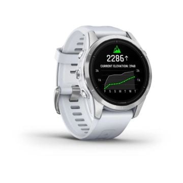 Garmin epix Pro (Gen 2) – Standard Edition | 42 mm - Gümüş, Beyaz kayışlı