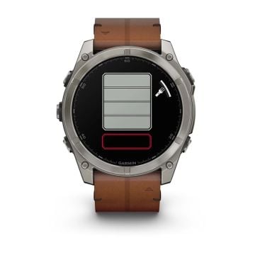 Garmin Fenix 8 - 51 mm, AMOLED - Sapphire, Titanyum, Deri Kayışlı