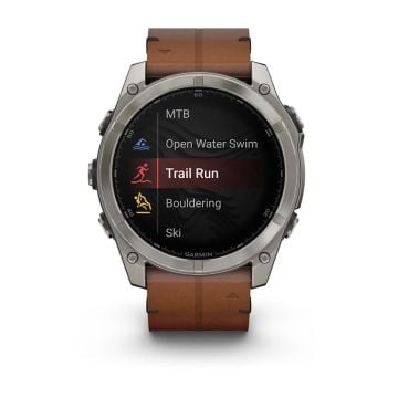 Garmin Fenix 8 - 51 mm, AMOLED - Sapphire, Titanyum, Deri Kayışlı