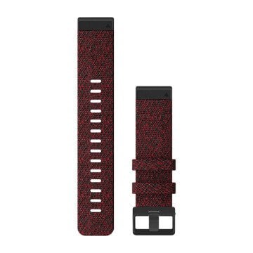 Garmin Quickfit 22 mm Yedek Kayış Naylon - Kırmızı/Siyah