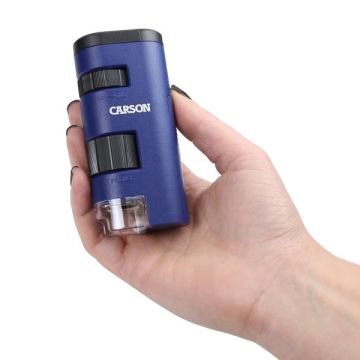 Carson Pocket Micro™ 20x-60x Büyütme LED Aydınlatmalı Zoom Cep Mikroskobu