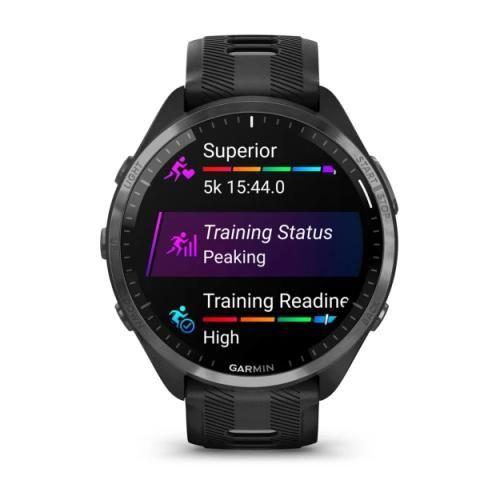 Garmin Forerunner 965 - Karbon Gri DLC Titanyum Siyah | Gri