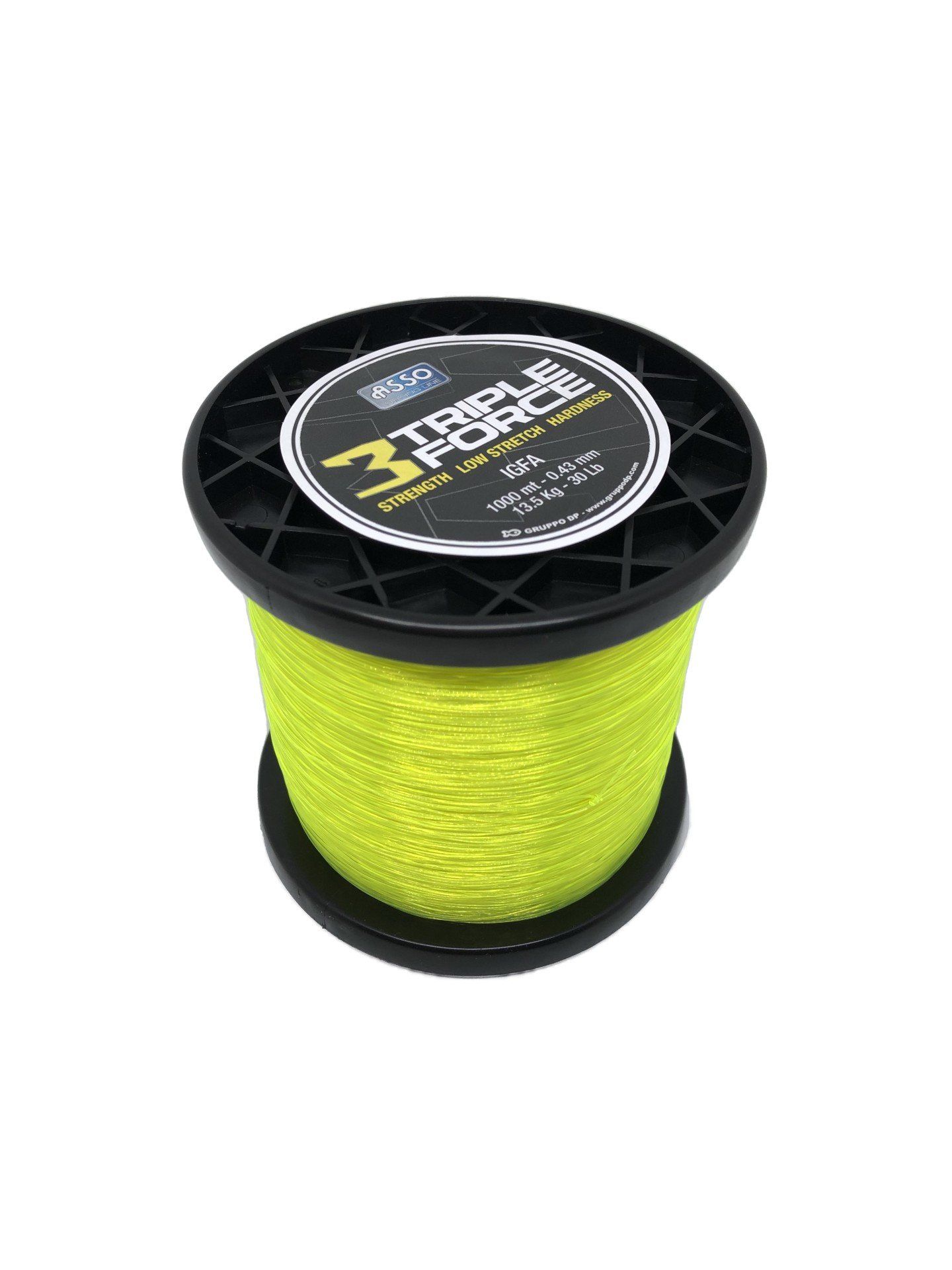 Asso Triple Force Strenght Igfa Class Low Stretch Hardness Line 1.000mt Yellow