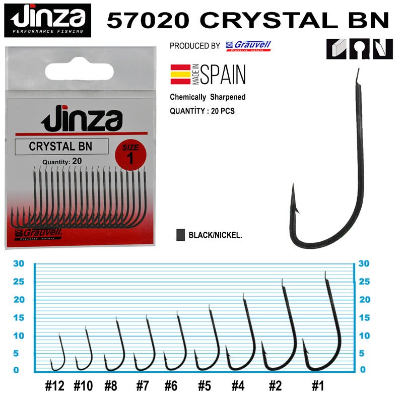 Jinza 57020 Crystal BN Olta İğnesi 20 Adet