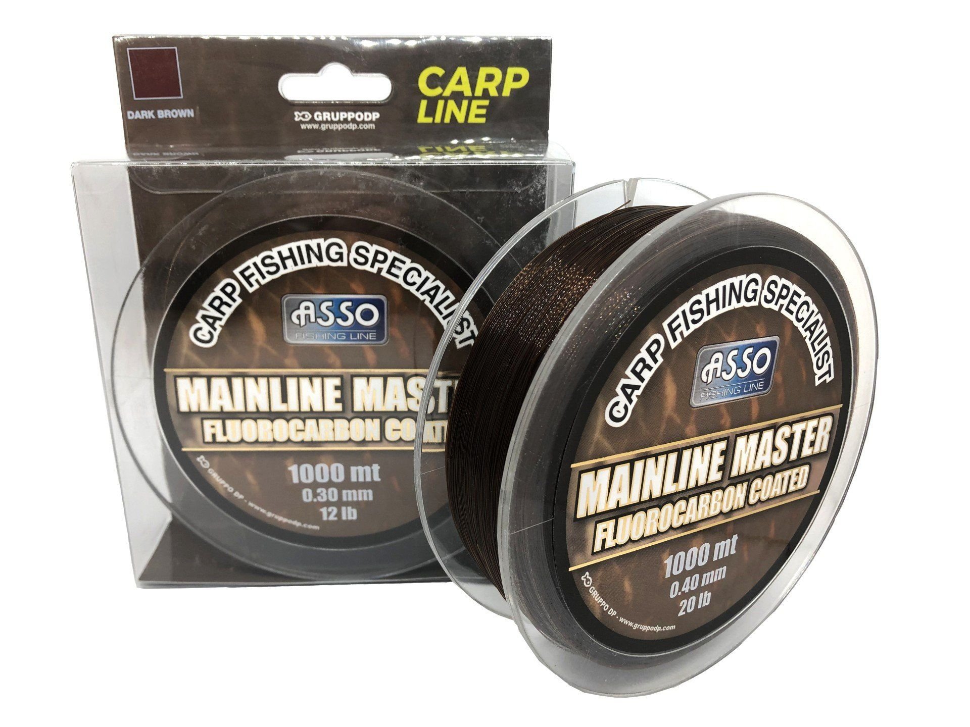 Asso Mainline Master Carp FC COATED 1.000mt Carp Line Dark Brown