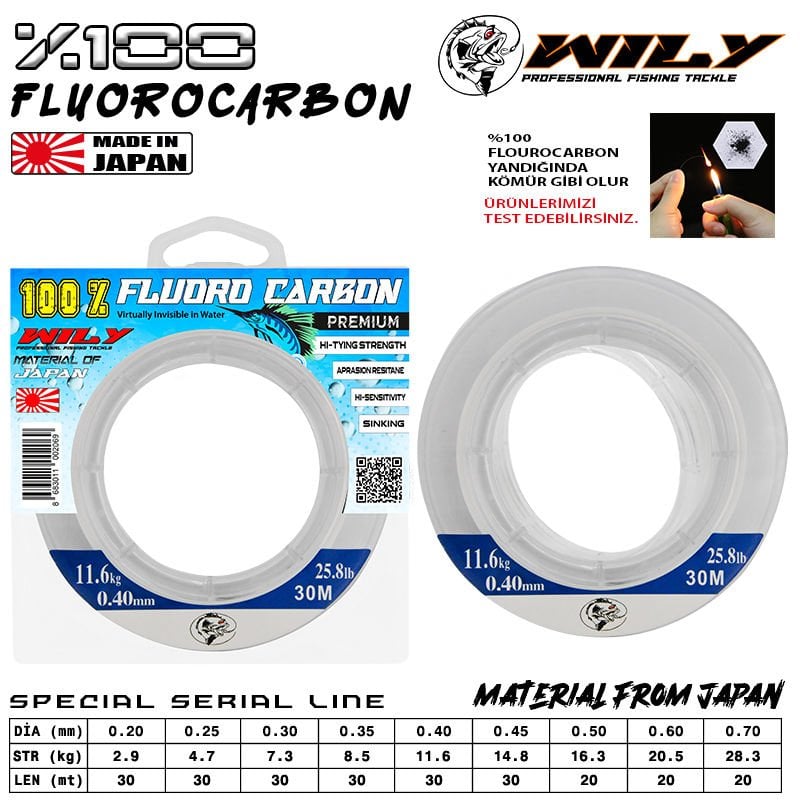 Wily Trout  Fluoro Carbon Misina