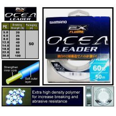 Shimano Ocea Leader EX Fluoro Fluorocarbon (Görünmez) Misina