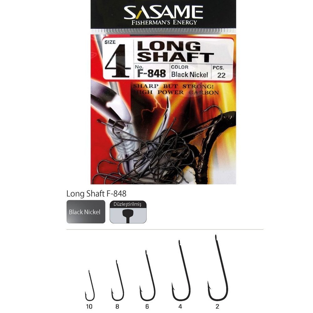 Sasame Long Shaft F-848 Serisi Olta İğnesi