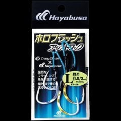 Hayabusa FS 466 Halogramlı Jig Assist İğnesi Double Hook 2'li Paket